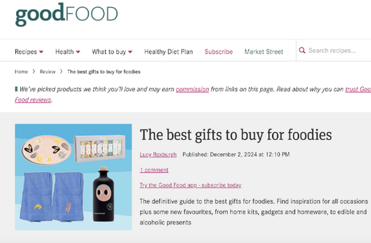 BBC Good Food features Wick Guru's Buttery Croissant Candle for best gifts to buy for foodies