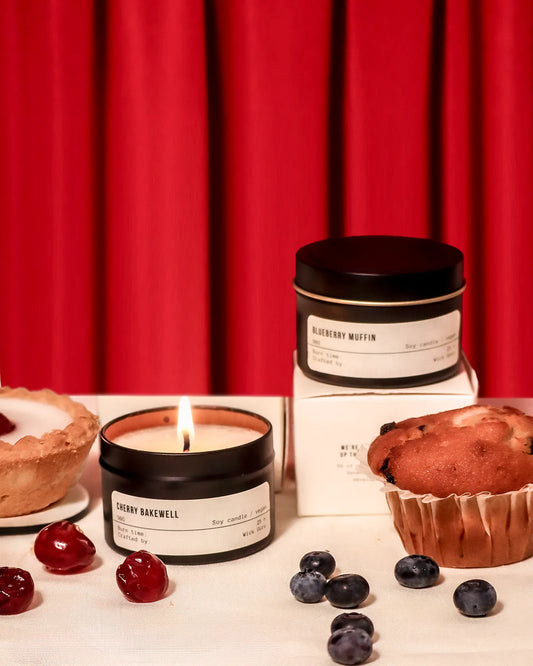 Cherry Bakewell and Bluebery Muffin Scented Candles