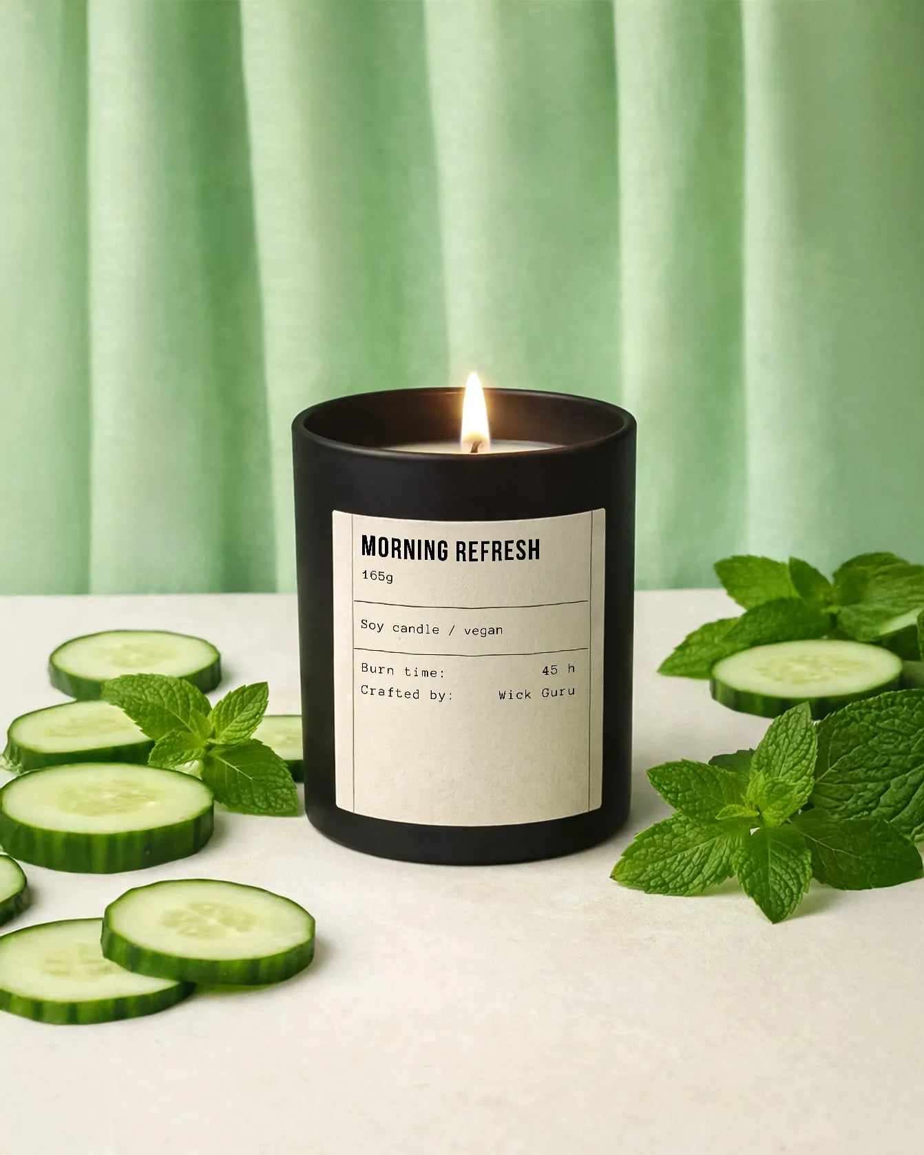 Morning Refresh Candle | Cucumber + Mint + Freesia