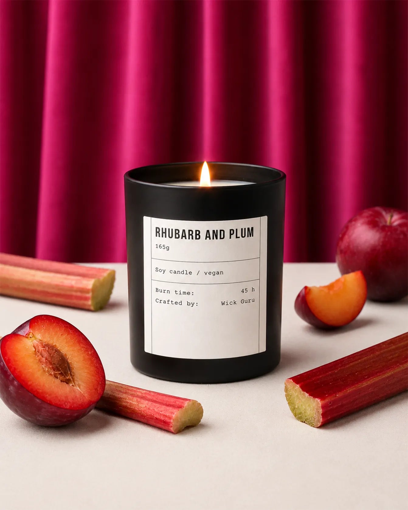 Rhubarb and Plum Candle | Rhubarb + Plum + Peach