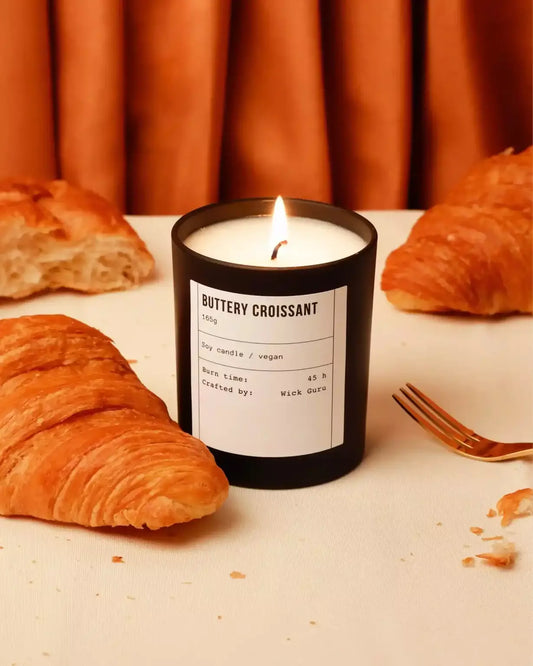 Buttery Croissant Candle | Milk + Butter + Vanilla by Wick Guru