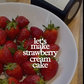 Strawberry Cream Cake Candle